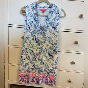 Lily Pulitzer Flock Together V Neck Shift Dress Sleeveless